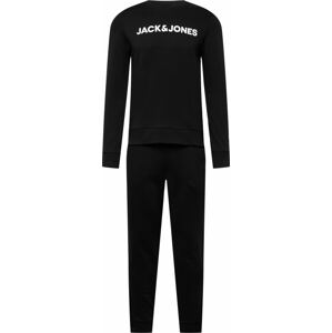 JACK & JONES Joggingová souprava černá / bílá