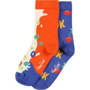 Happy Socks Ponožky 'Okay Cereals' královská modrá / mix barev / oranžová