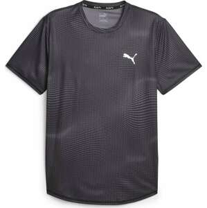 PUMA Funkční tričko 'Run Favorite' šedá / černá / bílá