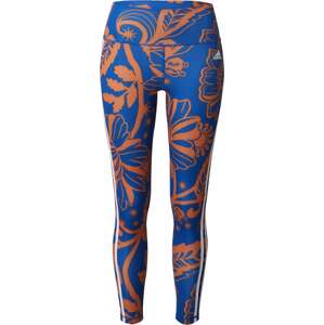ADIDAS SPORTSWEAR Sportovní kalhoty modrá / oranžová / offwhite