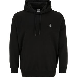 Jack & Jones Plus Mikina modrá / černá / bílá