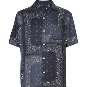AllSaints Košile 'TIKAL' námořnická modř / černá / bílá