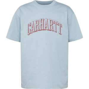 Carhartt WIP Tričko kouřově modrá / červená