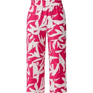 COMMA Kalhoty pink / offwhite