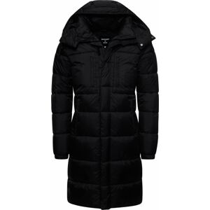 Superdry Zimní kabát 'Touchline' černá / bílá