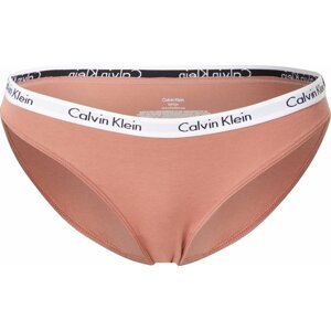Calvin Klein Underwear Kalhotky 'Carousel' broskvová / černá / bílá
