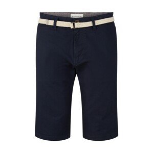 TOM TAILOR Chino kalhoty krémová / námořnická modř