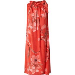 ZABAIONE Letní šaty 'Dilari' šedobéžová / růžová / světle červená