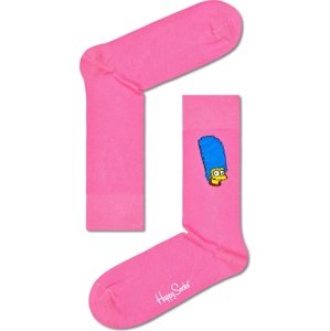 Happy Socks Ponožky 'Marge' modrá / žlutá / pink / bílá