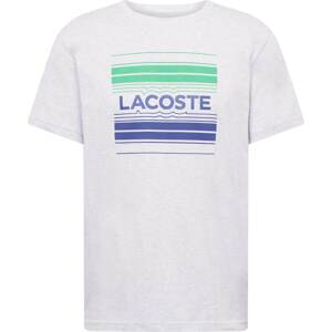 Lacoste Sport Funkční tričko modrá / šedý melír / zelená