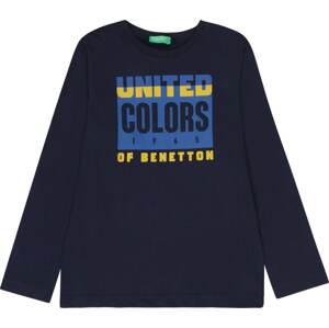 UNITED COLORS OF BENETTON Tričko modrá / námořnická modř / žlutá