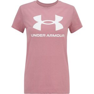 UNDER ARMOUR Funkční tričko starorůžová / bílá
