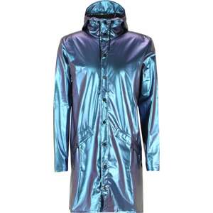 RAINS Přechodná bunda 'Long Jacket' nebeská modř