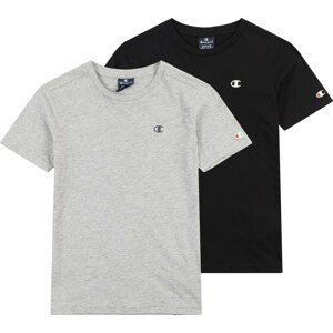 Champion Authentic Athletic Apparel T-Shirt světle šedá / ohnivá červená / černá