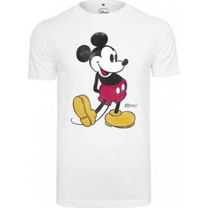 Tričko 'Mickey Mouse' mister tee bílá