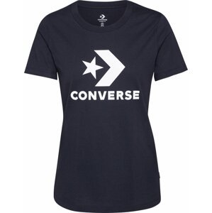 Tričko 'Star Chevron' Converse černá / bílá