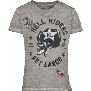 Tričko 'HELL RIDERS' Key Largo režná / černá