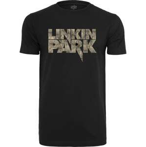 Tričko 'Linkin Park' mister tee světle béžová / černá