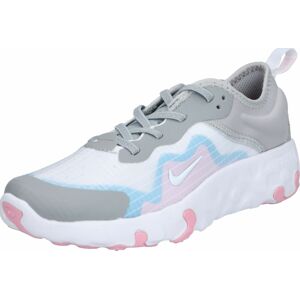 Tenisky 'Lucent' Nike Sportswear světlemodrá / šedá / pastelově růžová / bílá