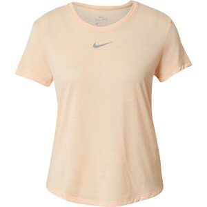 Funkční tričko Nike meruňková / stříbrná