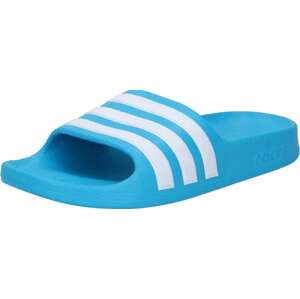 Plážová/koupací obuv 'Adilette Aqua' ADIDAS SPORTSWEAR aqua modrá / bílá