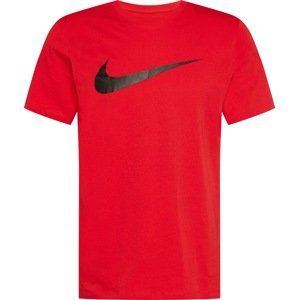 Tričko Nike Sportswear červená / černá