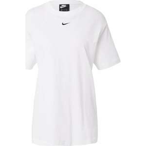 Oversized tričko Nike Sportswear černá / bílá