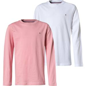 Tričko Tommy Hilfiger Underwear růžová / bílá