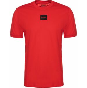 Tričko 'Diragolino' HUGO jasně červená / černá