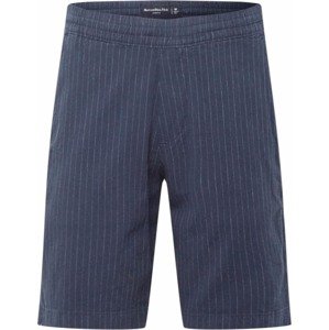 Chino kalhoty Abercrombie & Fitch námořnická modř / bílá