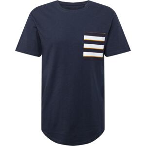 Tričko 'VANE' Only & Sons námořnická modř / oranžová / bílá