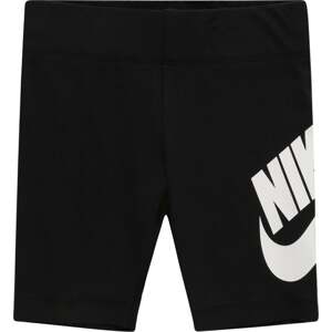 Kalhoty 'Futura' Nike Sportswear černá / bílá