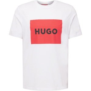 Tričko 'Dulive' HUGO červená / černá / bílá