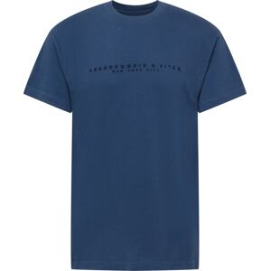 Tričko Abercrombie & Fitch námořnická modř / tmavě modrá