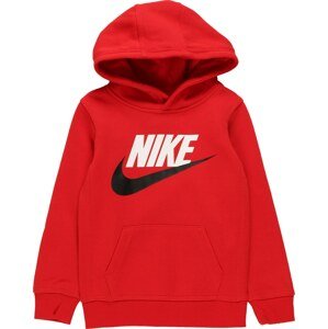 Mikina Nike Sportswear červená / černá / bílá