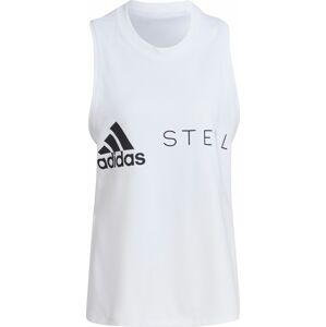Sportovní top 'Logo' adidas by stella mccartney černá / bílá
