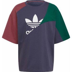 Tričko 'Adicolor Colorblock' adidas Originals námořnická modř / zelená / červená / bílá