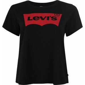Tričko 'PL PERFECT TEE BLACKS' Levi's® Plus červená / černá