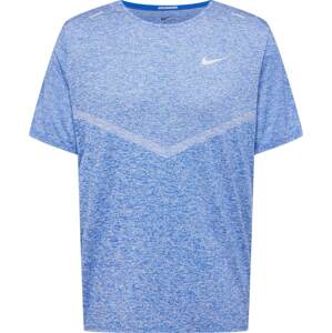 Funkční tričko 'Rise 365' Nike modrá / bílá