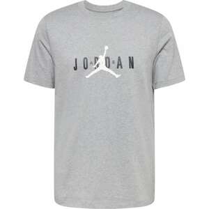 Tričko Jordan šedý melír / černá / bílá