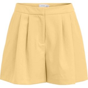 Kalhoty se sklady v pase 'Kammas' Vila pastelově žlutá