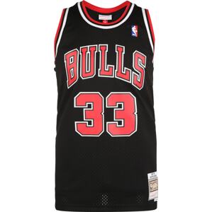 Tričko 'Chicago Bulls' Mitchell & Ness červená / černá / bílá