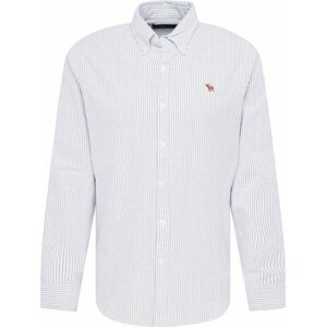 Košile Abercrombie & Fitch khaki / bílá