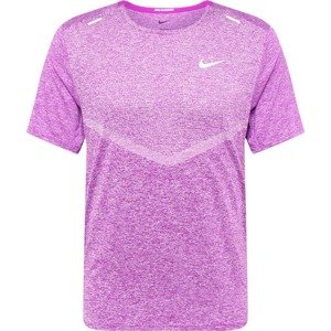 Funkční tričko Nike fialový melír / stříbrná