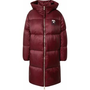 Zimní kabát Tommy Hilfiger námořnická modř / vínově červená / bílá