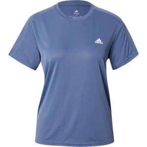 Funkční tričko 'Run it' ADIDAS SPORTSWEAR chladná modrá / bílá