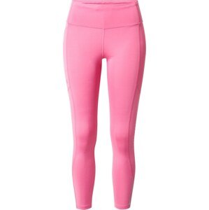 Sportovní kalhoty 'Fly Fast 3.0' Under Armour pink / stříbrná