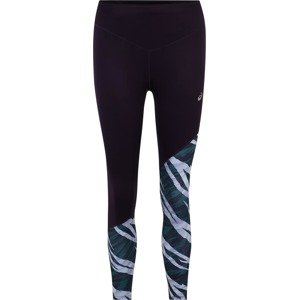 Sportovní kalhoty 'WILD CAMO' ASICS grafitová / světle šedá / smaragdová / pastelová fialová