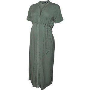Košilové šaty 'VICA' Vero Moda Maternity zelená