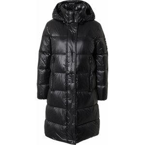 Zimní kabát Armani Exchange černá / bílá